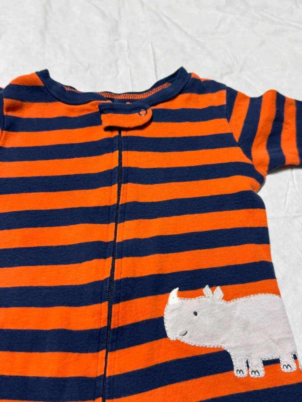 Carter's Baby Boy Footie Striped Pajamas Size 12 Months